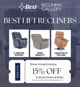 Best Reclining Gallery featuring best lift chairs with 15% off.