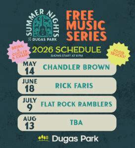 Don't miss the Dugas Park Summer Nights Free Music Series,
