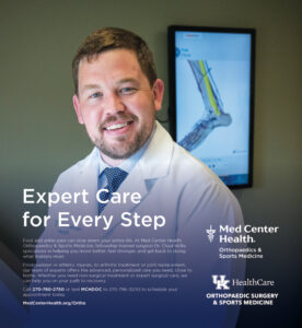 Expert care for every step... Med Center Health Orthopaedics and Sport Medicine.