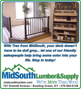 With Trex decking from MidSouth Lumber & Supply your deck does not have to be a dull grey!
