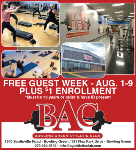 Bowling Green Athletic Club. A Healthier You,
A Better Life,
On Your Terms.