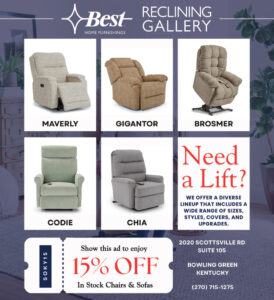 Need a lift? Visit Best Home Furnishings Reclining Gallery.