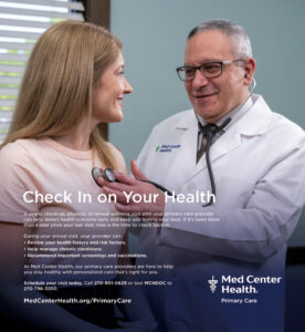 Check in on your health with Med Center Health Primary Care.