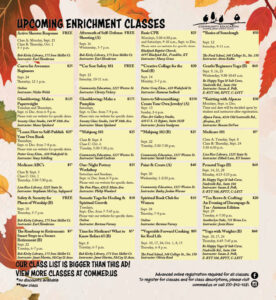 List of upcoming enrichment classes from Community Education of Bowling Green and Warren County.