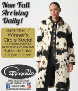 Winner's Circle Social at Highland Stable sponsored by Pappagallo.