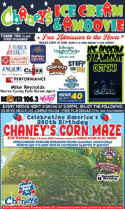 Ice Scream and a Moovie at Chaney's Dairy Barn.