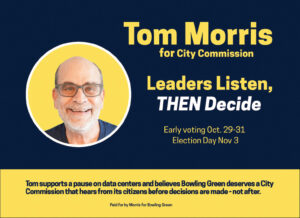 Tom Morris for Bowling Green Kentucky City Commission.