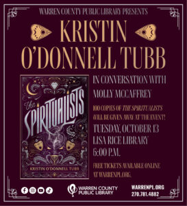 Meet Authors Kristin O'Connell Tubb and Molly McCaffrey at WCPL October 13.
